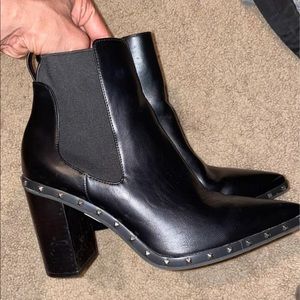 Black CHARLES Stud Ankle Boot Size 11